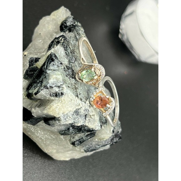 6x Tourmaline Natural Gemstone Rings You Will Get Six Ring Bulk Sell #JWY1 - Picture 8 of 12